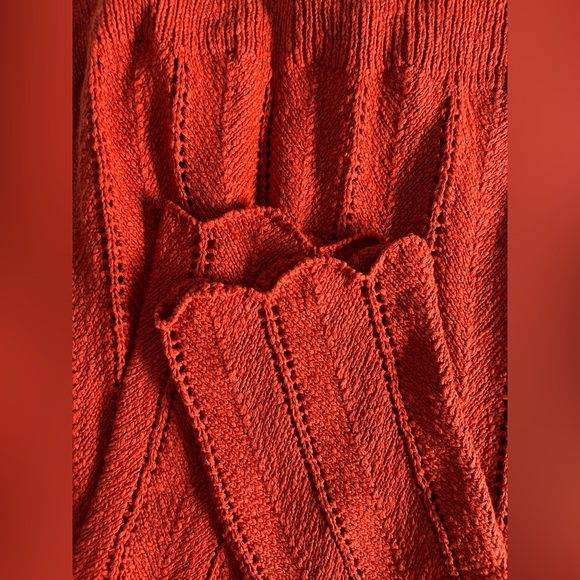 Anthropologie Rich Red Belted Cardigan - Picture 14 of 16